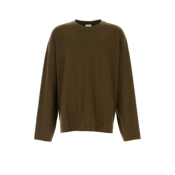 Dries Van Noten Men Khaki Cotton Hegland Oversize T-Shirt